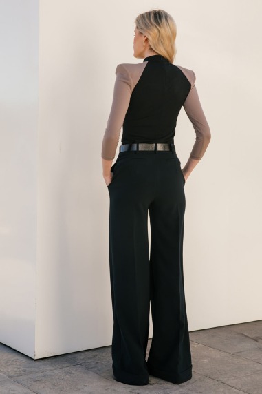 Ferae Top tricolor en punto COLOR NUDE | COLOR NUDE