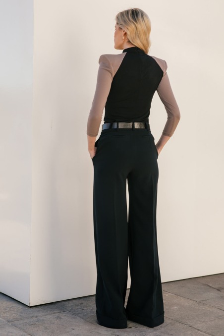 Ferae Top tricolor en punto COLOR NUDE | COLOR NUDE